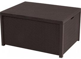 Lauko stalas Keter Arica Storage Table, ruda sp., 79 cm x 59 cm x 42 cm