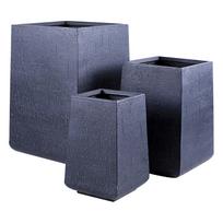 Gėlių vazonas Domoletti LT24023-1S, keramika/molis, Ø 28 cm, pilka sp.