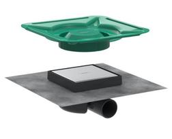 Dušo latakas, dušo kabinai Hansgrohe RainDrain Allround, 15 cm