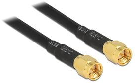 Laidas Delock SMA To SMA 88891 SMA, SMA, 5 m, aukso sp./juoda sp.