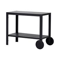 Serviravimo vežimėlis 4IQ Table with wheels, juoda sp., 90 cm x 45 cm x 74 cm
