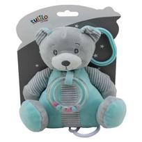 Barškutis Tulilo Mint Teddy Bear, žalia sp./pilka sp.