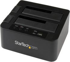 Kietojo disko kopijavimo įrenginys StarTech eSATA / USB 3.0 Hard Drive Duplicator Dock, 528 g, juoda sp.