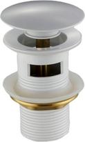 Vonios dangtelis praustuvams Mexen Click-Clack, žalvaris, 9.5 cm x 6.5 cm, Ø 40 mm