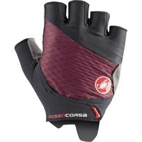 Dviratininko pirštinės vyrams/moterims Castelli Rosso Corsa, bordo sp./juoda sp., S