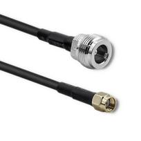 Kabelis Qoltec RP-SMA, 1 m, juoda sp.
