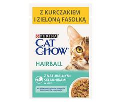 Šlapias kačių maistas Purina Cat Chow Hairball Control, vištiena, 0.085 kg