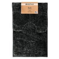 Vonios kilimėlių rinkinys Restilo Bati, juoda sp./pilka sp., 80 cm x 50 cm