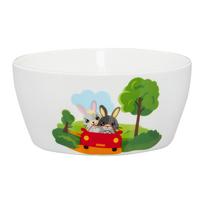 Dubenėlis Ambition Junior Betty And Bunny, 400 ml, 6+ mėn., 12.2 cm, porcelianas, balta sp./raudona sp./žalia sp.