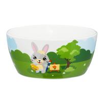 Dubenėlis Ambition Junior Betty And Bunny, 400 ml, 6+ mėn., 12.2 cm, porcelianas, mėlyna sp./žalia sp./pilka sp.