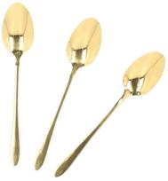 Desertinis šaukštelis Homla Stilo, nerūdijantysis plienas, aukso sp., 3 vnt., 15 cm