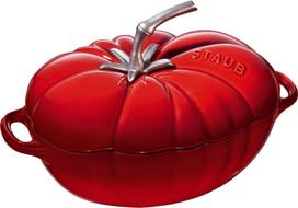 Emaliuotas ketaus puodas Staub Tomate, 25 cm, 2.5 l, raudona sp.