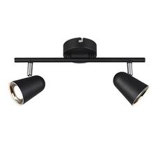 Šviestuvas lubų Reality Toulouse Toulouse R82122132, LED, 2 x 3.5 W, juoda sp. / sidabro sp.