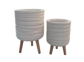 Gėlių vazonas Domoletti LT14642T-1S, keramika/molis, Ø 24 cm, ruda sp.