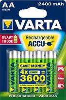 Įkraunamas elementas Varta R6 Rechargeable, AA, 2400 mAh, 4 vnt.
