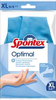 Pirštinės guminės Spontex Optimal, mėlyna sp., XL, 2 vnt.