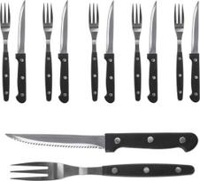 Stalo įrankių komplektas BBQ Set, sidabro sp./juoda sp., 12 vnt.