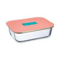 Dėžutė maistui Luminarc Unique Box, 1.04 l, 20 cm x 15 cm, skaidri sp./rožinė sp.
