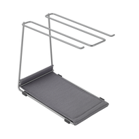 Indų džiovykla Metaltex For Glass, 27 cm x 17 cm x 27 cm, metalas, pilka sp.