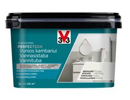 Emaliniai dažai, baldams/dažytų paviršių defektams šalinti V33 Renovation Perfection Bathroom, satino, 2 l, medvilnės sp.