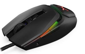 Laidinė žaidimų pelė Krux Bot RGB, usb / ps/2 laidas, juoda sp.