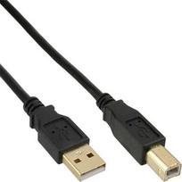Laidas InLine 34550S, USB/USB Type B, 1000 cm, juoda sp.