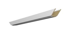 Horizontali durų stakta Domoletti, 80.5 cm x 14 - 18 cm x 1 cm, balta sp.
