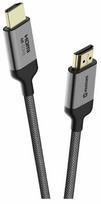 Laidas Swissten 75501102 HDMI 2.0 Male (vyriška), HDMI Male (vyriška), 3 m, juoda sp./pilka sp.