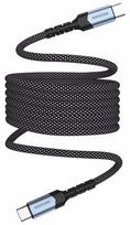 Laidas Swissten, 2 x USB Type-C, 100 cm, juoda sp., 60 W