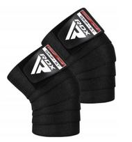 Tvarstis RDX Gym Knee Wrap, Universalus, juoda sp.
