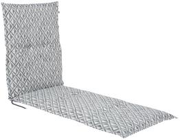 Lauko kėdės pagalvėlė Patio Malezja Liege H039-06PB, balta sp./pilka sp., 190 x 60 cm