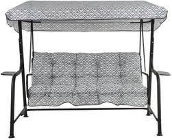 Lauko sūpynės Patio Hawaii Black Edition, juoda sp./pilka sp., 176 cm x 113 cm x 155 cm