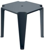 Lauko stalas Ferne Lottie, juoda sp., 77.5 cm x 77.5 cm x 76.5 cm