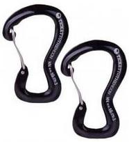 Kabliukas hamakui Ticket To The Moon Carabiner 10 kN, aliuminis, juoda sp.