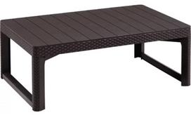 Lauko stalas Keter Lyon, ruda sp., 116 cm x 71 cm x 40 - 65 cm