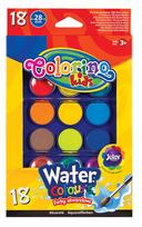 Dažai akvarelė Colorino 54737PTR, 18 sp., 18 vnt.