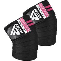 Tvarstis RDX Gym Knee Wrap, Universalus, juoda sp./rožinė sp.