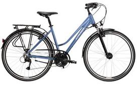 Dviratis turistinis Kross Trans 4.0 Lady, 28 ", L rėmas, mėlyna sp./balta sp.