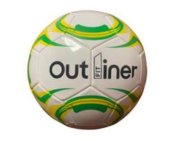 Futbolo kamuolys Outliner SMPVCW3962A, 5 dydis, balta sp./geltona sp./žalia sp.