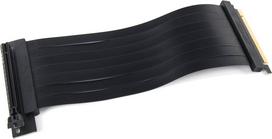 Kabelis BitsPower PCI-E 3.0 x16 Riser Cable PCI-E 3.0 x16 male, PCI-E 3.0 x16 female, 0.22 m, juoda sp.