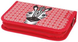 Penalas Herlitz Cute Animals Zebra, 20.5 cm x 14 cm, raudona sp.