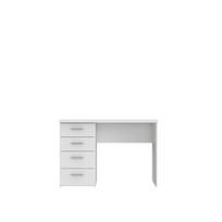 Rašomasis stalas su stalčiais Domoletti MT935-Z12M, 110 cm x 60 cm, 76.5 cm, balta sp.