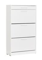 Batų spintelė Kalune Design SHC-431-DD-1, balta sp., 29 cm x 75 cm x 128 cm