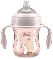 Puodelis su snapeliu Chicco Mix & Match Transition, 200 ml, 4 mėn., plastikas/silikonas, rožinė sp.
