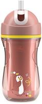 Gertuvė su silikoniniu šiaudeliu Chicco Mix & Match Sport, 266 ml, 14 mėn., plastikas, rožinė sp.