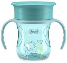 Vaikiškas puodelis Chicco Mix & Match Perferct, 200 ml, 1 m., plastikas, mėlyna sp.