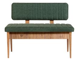 Prieškambario suoliukas Kalune Design Vina 1070, pušies sp/žalia sp., 110 cm x 46 cm x 85 cm