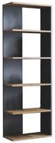 Pastatoma lentyna Corner 61825, ąžuolo sp./juoda sp., 170 cm x 60 cm x 25 cm