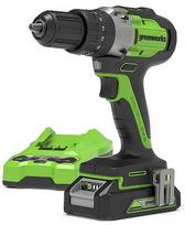 Gręžtuvas su akumuliatoriumi Greenworks GD24DD35K2, 24 V, 2 Ah
