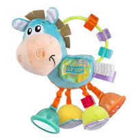 Barškutis, arklys Playgro Clip Clop, įvairių spalvų